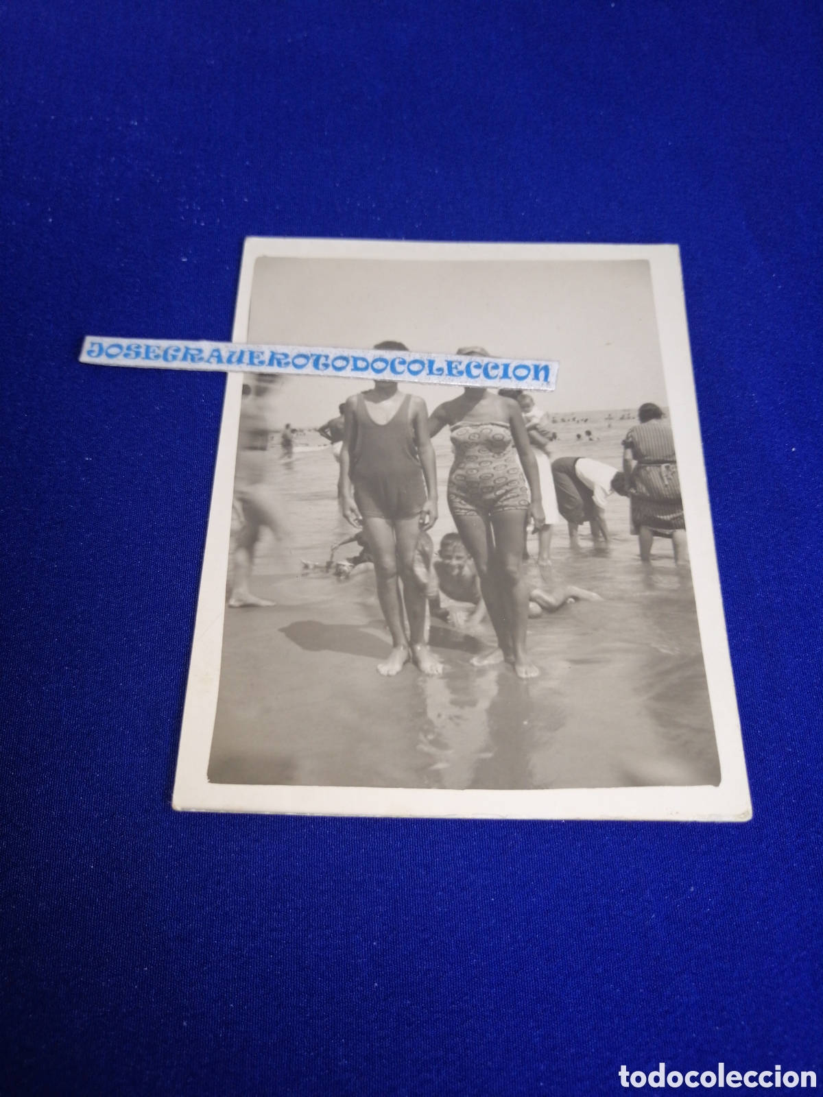 Fotograf&iacute;a antigua: PLAYA MODELOS EN BA&Ntilde;ADOR POSANDO A&Ntilde;O 1953 (VALENCIA) FOTOGRAF&Iacute;A ANTIGUA SIGLO PASADO