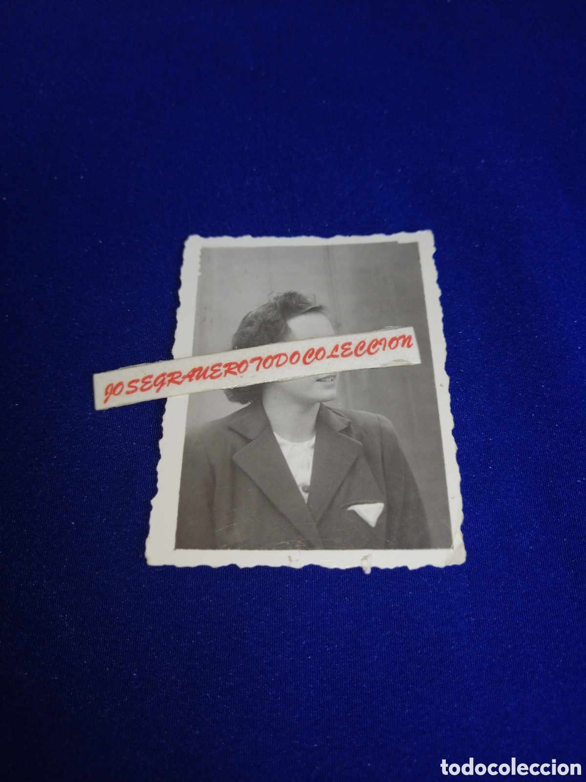 Fotograf&iacute;a antigua: MODELO POSANDO FOTOGRAF&Iacute;A CARNET ANTIGUA