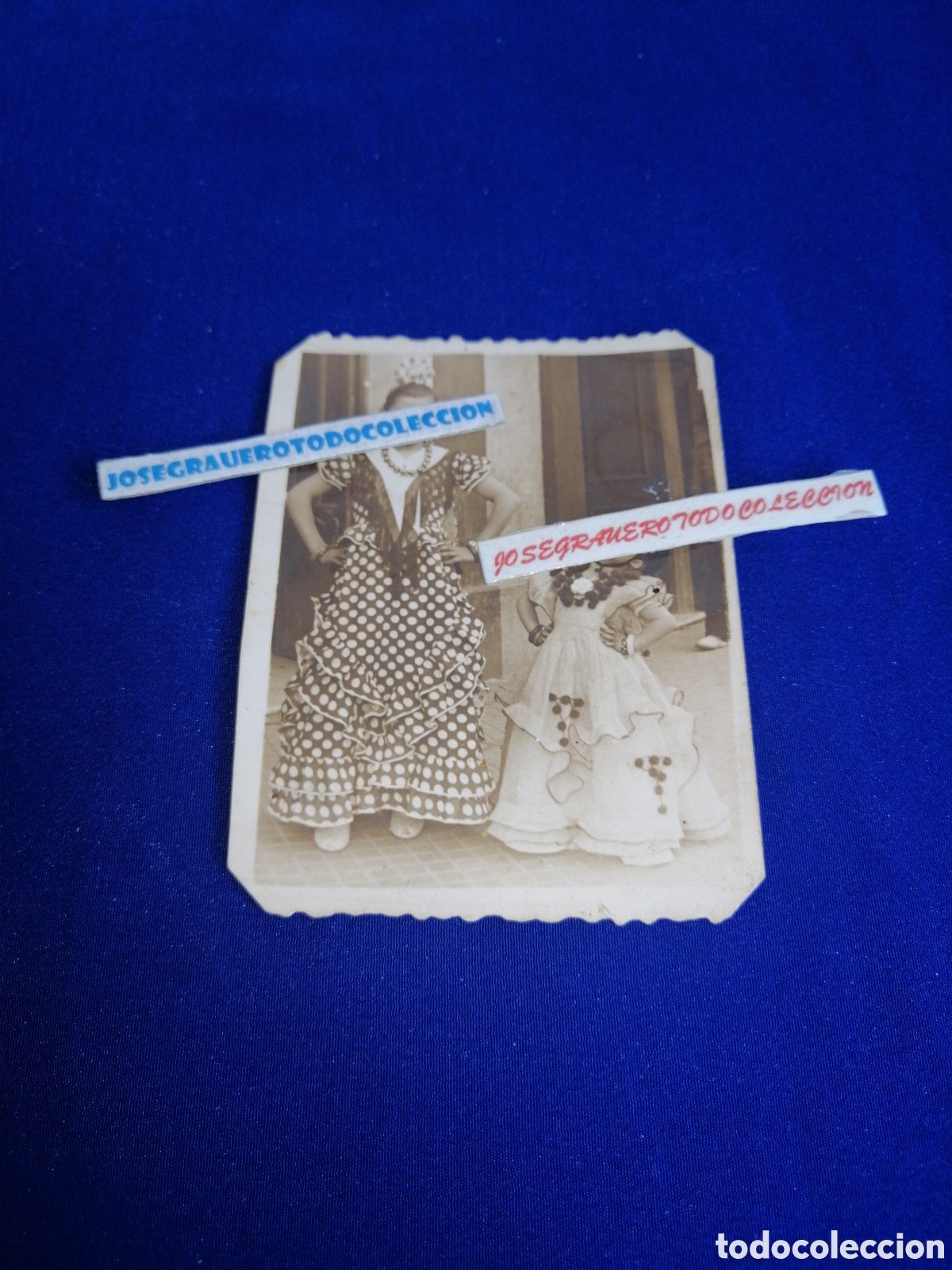 Fotograf&iacute;a antigua: MODELOS VESTIDAS DE FLAMENCAS A&Ntilde;O 1944 FOTOGRAF&Iacute;A ANTIGUA SIGLO PASADO