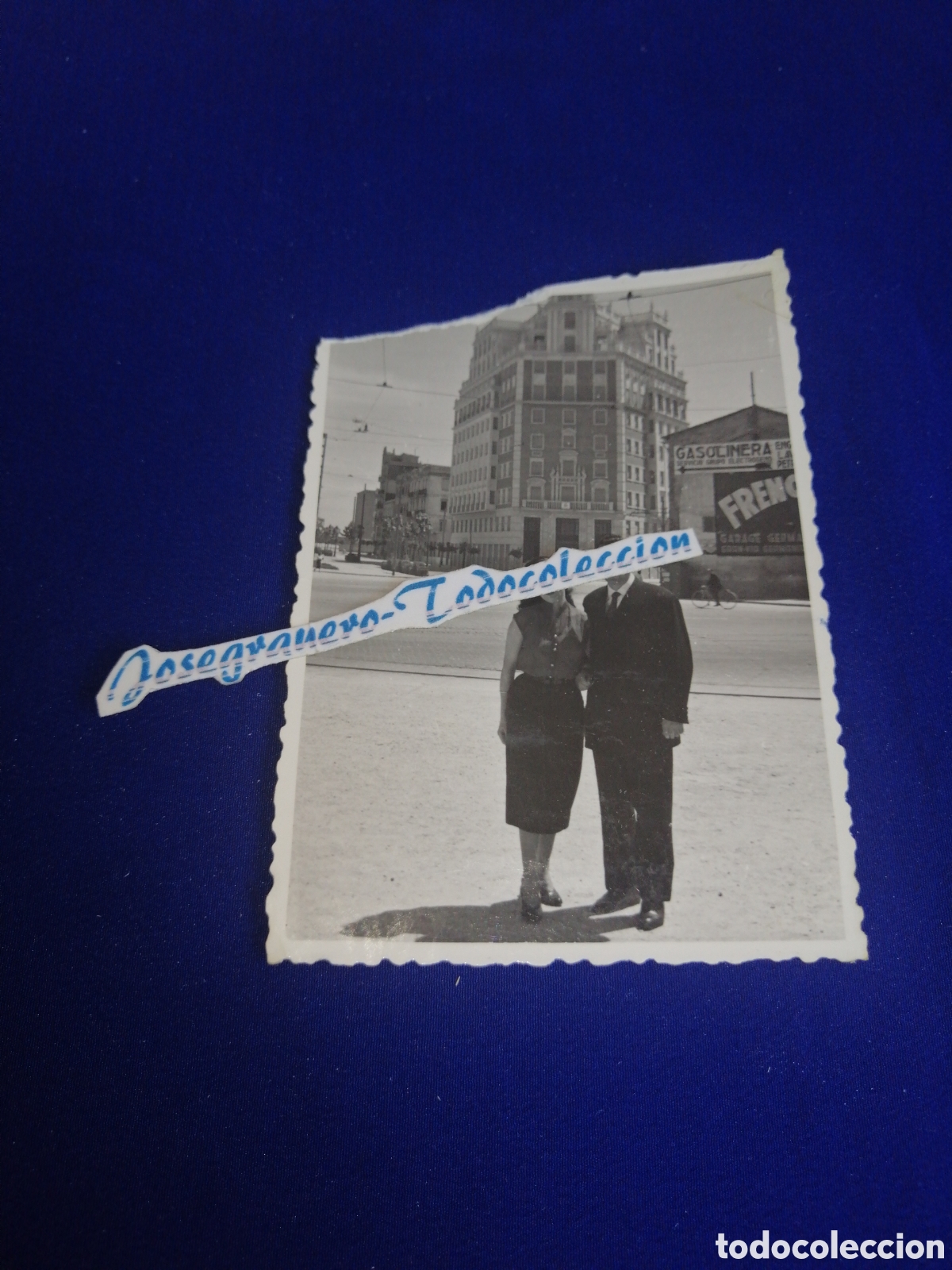 Fotograf&iacute;a antigua: VALENCIA - GARAJE GRAN V&Iacute;A GERMANIAS GASOLINERA - (DEFECTUOSA) FOTOGRAF&Iacute;A ANTIGUA SIGLO PASADO