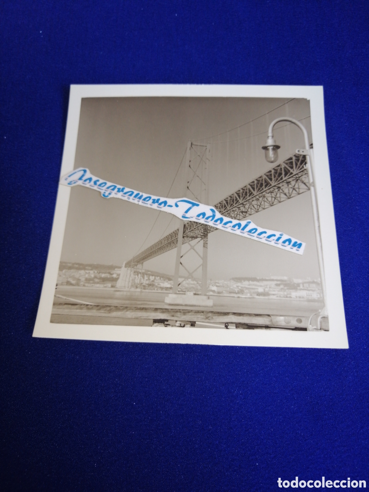 Fotograf&iacute;a antigua: LISBOA (PORTUGAL) PUENTE DE SALAZAR FOTOGRAF&Iacute;A ANTIGUA SIGLO PASADO