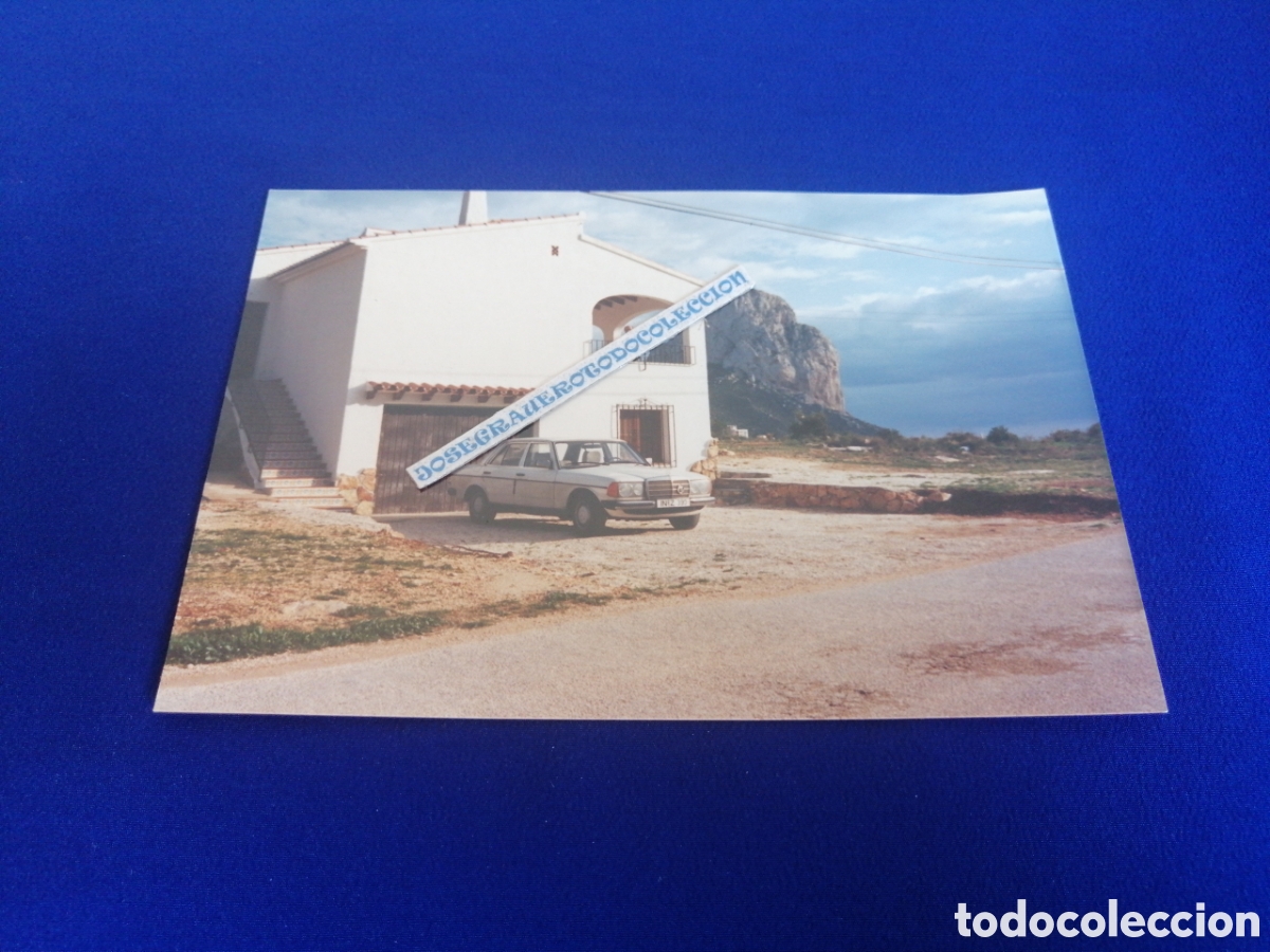 Fotograf&iacute;a antigua: PE&Ntilde;ON DE IFCAC (CALPE) ALICANTE - MERCEDES BENZ 230E FOTOGRAF&Iacute;A ANTIGUA