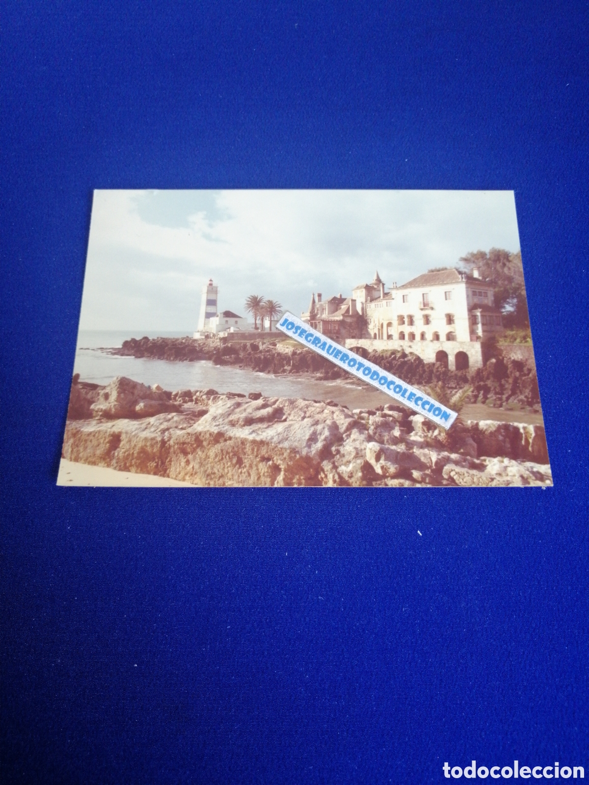 Fotograf&iacute;a antigua: CASCAIS - LISBOA (PORTUGAL) FARO A&Ntilde;O 1978 FOTOGRAF&Iacute;A ANTIGUA SIGLO PASADO