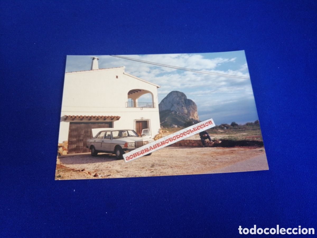Fotograf&iacute;a antigua: PE&Ntilde;ON DE IFCAC (CALPE) ALICANTE - MERCEDES BENZ 230E FOTOGRAF&Iacute;A ANTIGUA