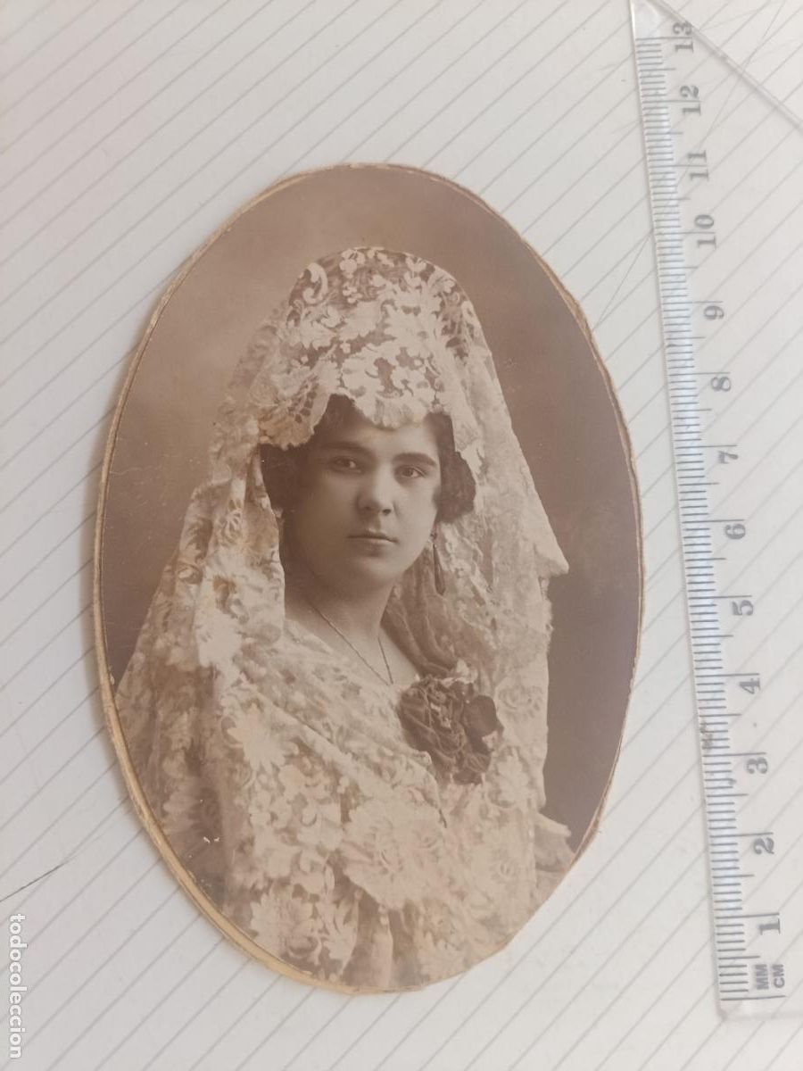 Fotograf&iacute;a antigua: Foto antigua original en soporte de cart&oacute;n