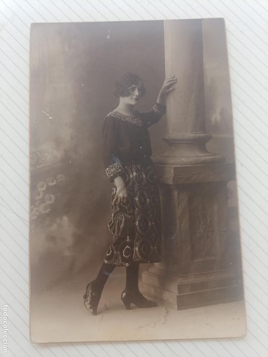 Fotograf&iacute;a antigua: Fotograf&iacute;a Royal, Barcelona. Foto en soporte r&iacute;gido. Formato tarjeta postal