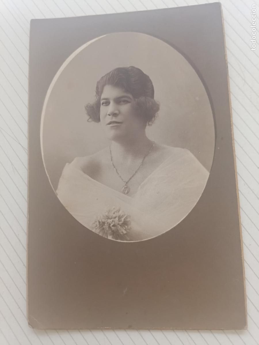 Fotograf&iacute;a antigua: Fotograf&iacute;a Royal, Barcelona. Foto en soporte r&iacute;gido. Formato tarjeta postal