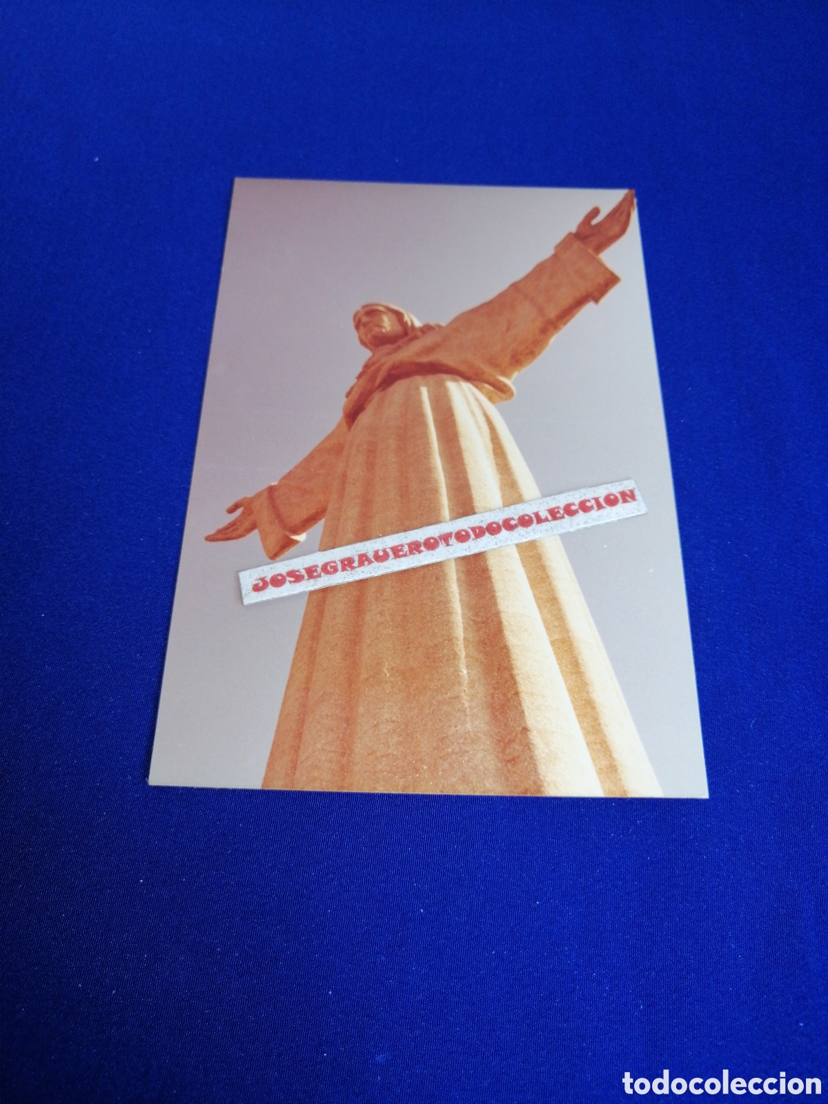 Fotograf&iacute;a antigua: LISBOA PORTUGAL ESTATUA CRISTO REI 1978 FOTOGRAF&Iacute;A ANTIGUA