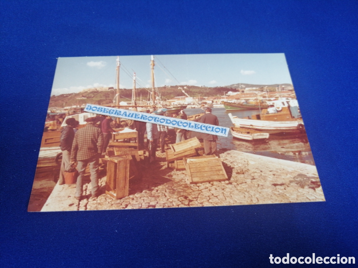 Fotograf&iacute;a antigua: ESTUBAL (PORTUGAL) PUERTO CON BARCOS A&Ntilde;O 1978 FOTOGRAF&Iacute;A ANTIGUA