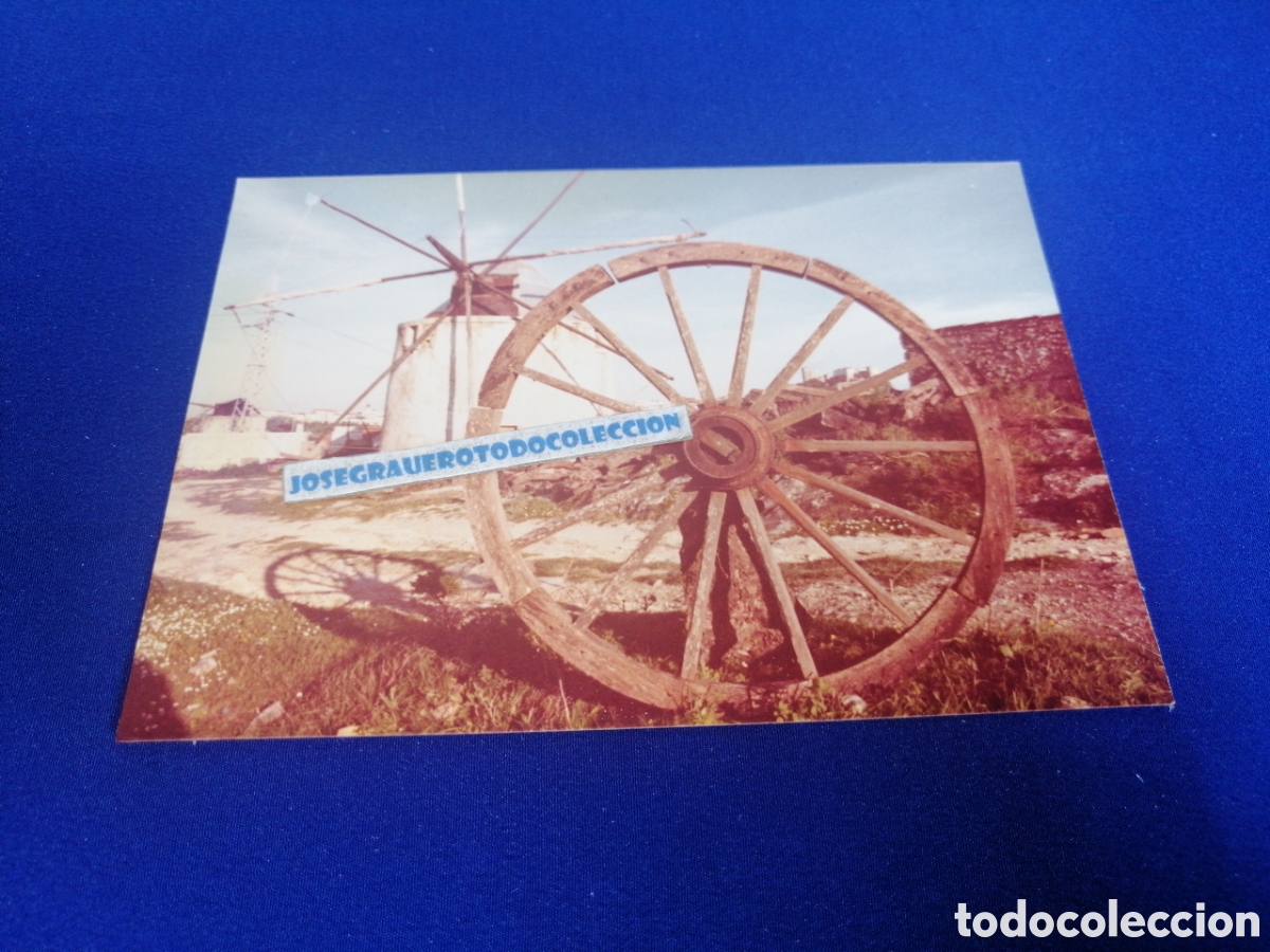Fotograf&iacute;a antigua: ESTUBAL - PORTUGAL MOLINO Y RUEDA DE MADERA A&Ntilde;O 1978 FOTOGRAF&Iacute;A ANTIGUA