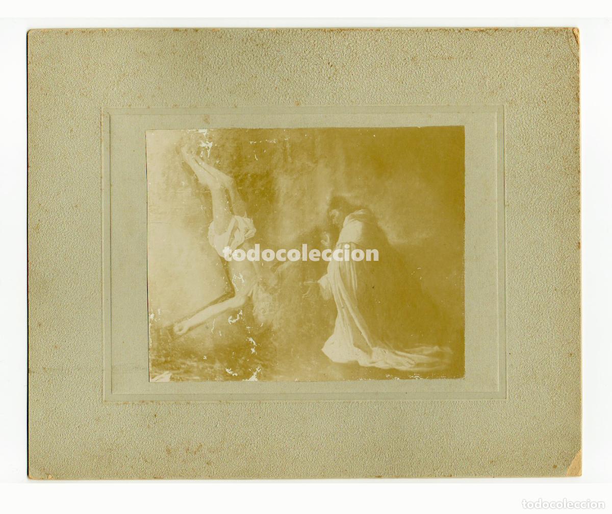Fotograf&iacute;a antigua: APARCI&Oacute;N DE SAN PEDRO A SAN PEDRO NOLASCO. C. 1865 J. LAURENT. LEER.