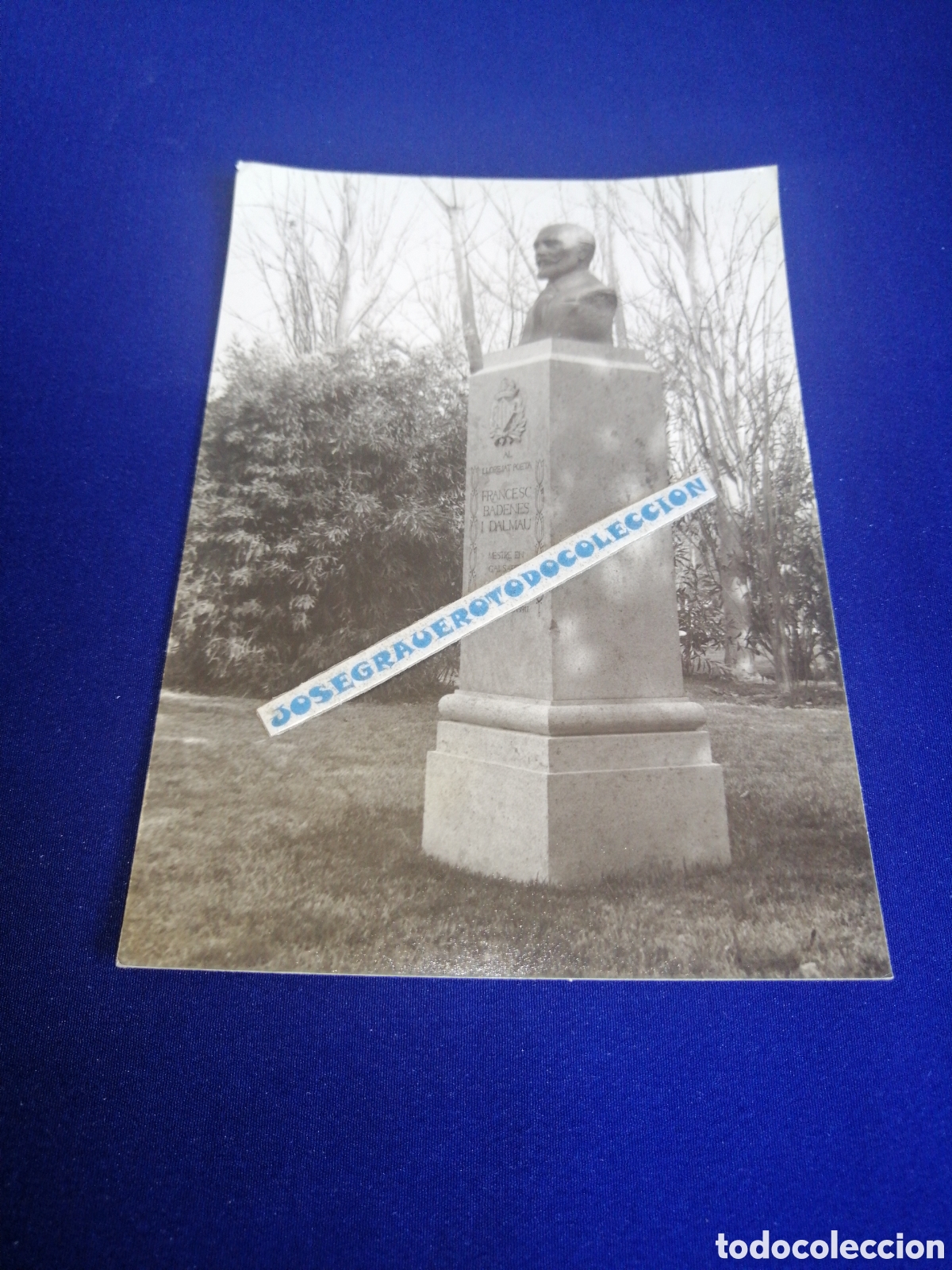 Fotograf&iacute;a antigua: VALENCIA - JARD&Iacute;N DE VIVEROS - MONUMENTO FRANCISCO BADENES
