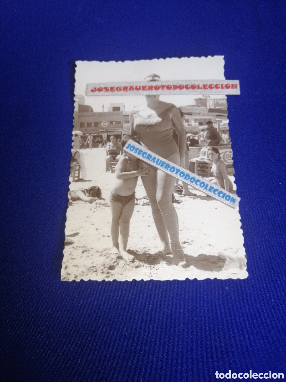 Fotograf&iacute;a antigua: PLAYA MODELOS EN BA&Ntilde;ADOR - GRAO DE VALENCIA PLAYA LAS ARENAS RESTAURANTE EL GLOBO CASA GENARO