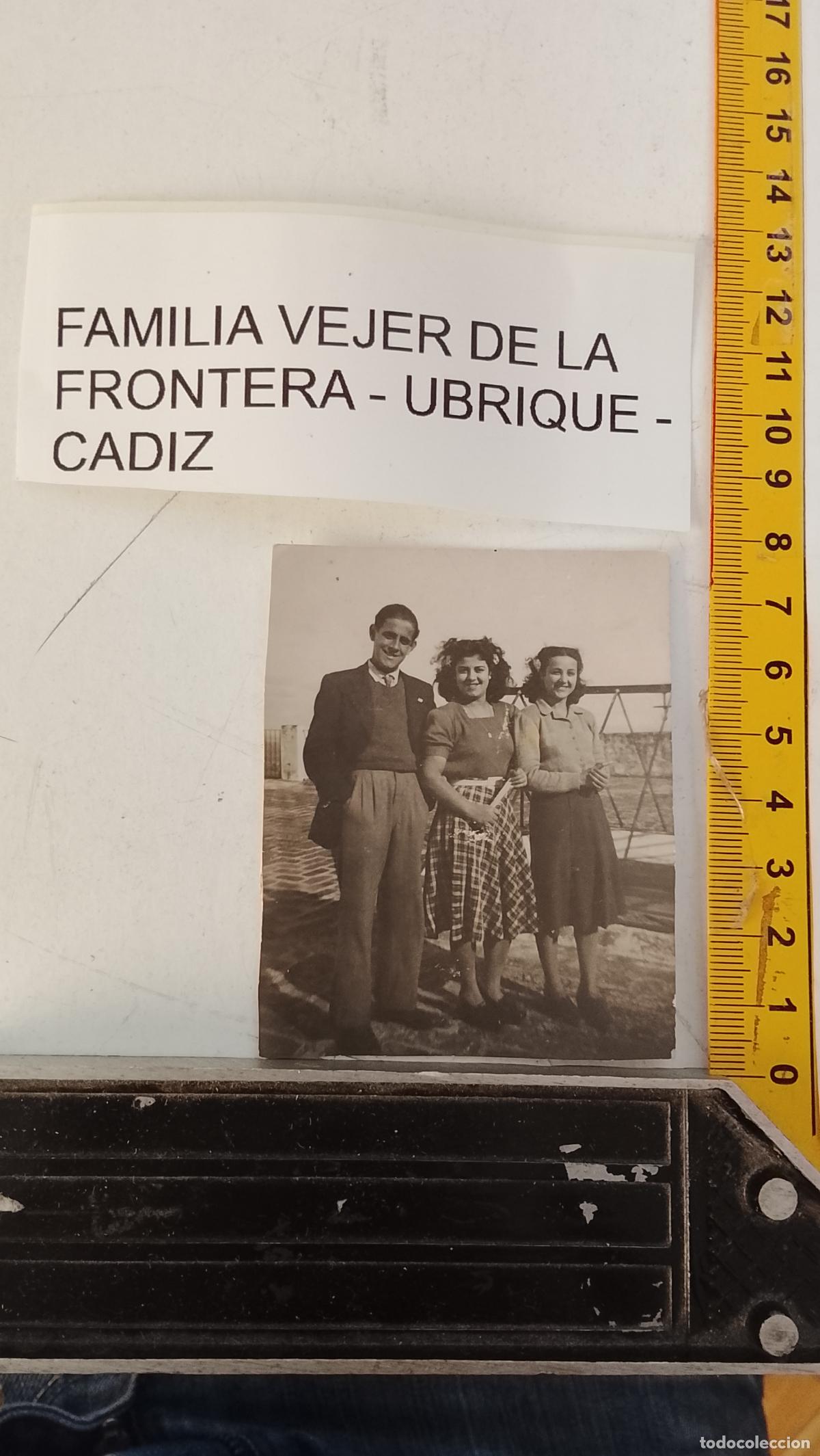 Fotograf&iacute;a antigua: FOTOGRAFIA ANTIGUA VEJER DE LA FRONTERA CADIZ - FAMILIA VEJER UBRIQUE