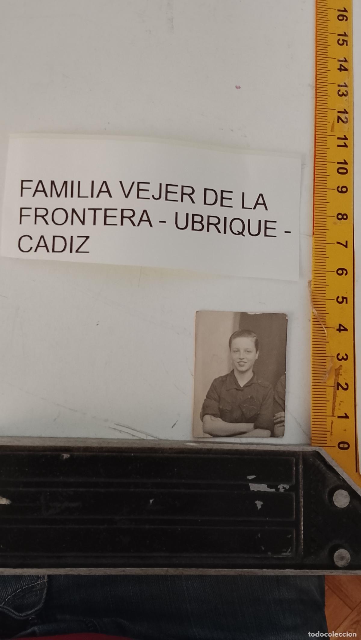 Fotograf&iacute;a antigua: FOTOGRAFIA ANTIGUA VEJER DE LA FRONTERA CADIZ - FAMILIA VEJER UBRIQUE - MILITAR
