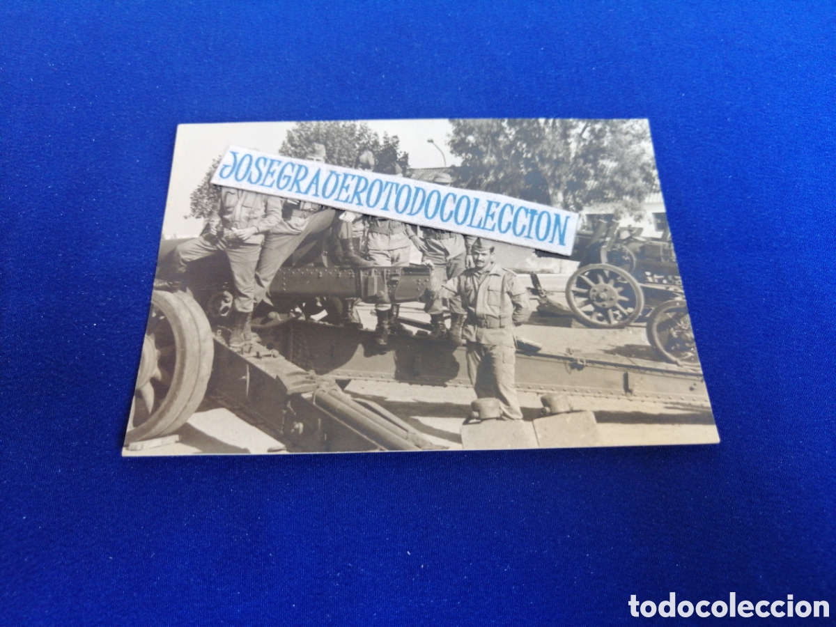 Fotograf&iacute;a antigua: EJ&Eacute;RCITO ESPA&Ntilde;OL ARTILLER&Iacute;A CA&Ntilde;&Oacute;NES FOTOGRAF&Iacute;A ANTIGUA SIGLO PASADO