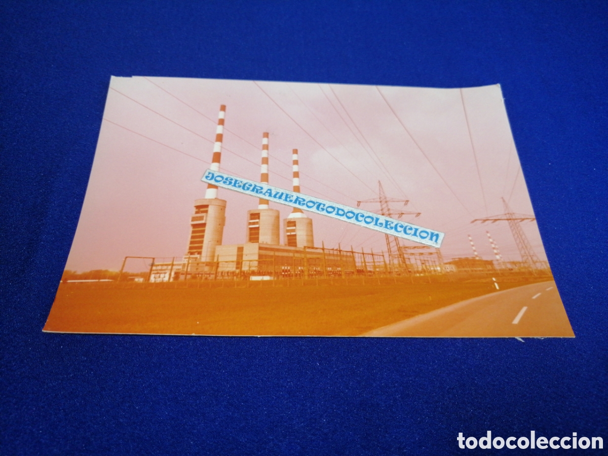Fotograf&iacute;a antigua: IRSCHING (ALEMANIA) CENTRAL EL&Eacute;CTRICA A&Ntilde;O 1974 GERMANY FOTOGRAF&Iacute;A ANTIGUA SIGLO PASADO