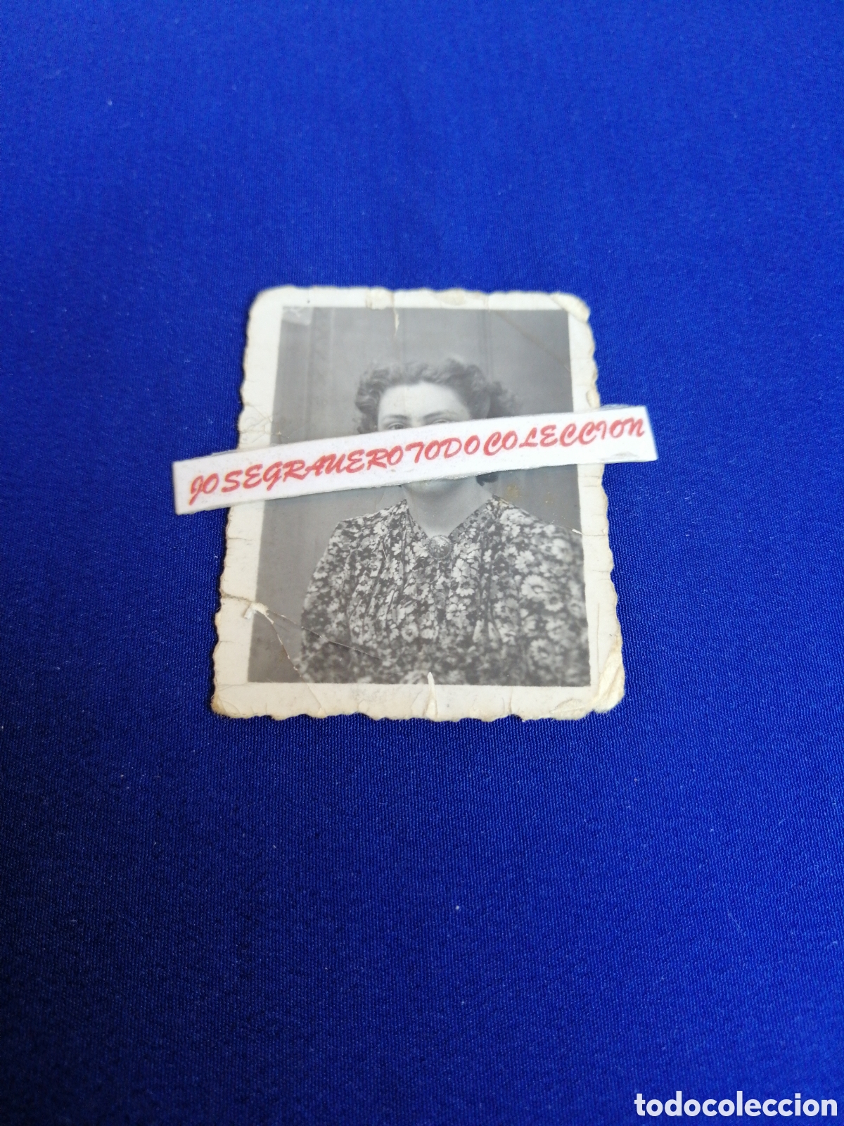 Fotograf&iacute;a antigua: MODELO POSANDO FOTO CARNET FOTOGRAF&Iacute;A ANTIGUA SIGLO PASADO