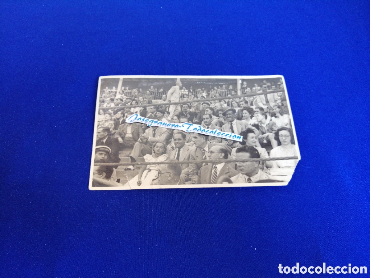 Fotograf&iacute;a antigua: PLAZA DE TOROS CORRIDA DE TOROS ESPECTADORES FOTOGRAF&Iacute;A ANTIGUA SIGLO PASADO SELLO VALLS (BARCELONA