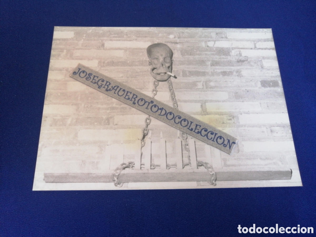 Fotograf&iacute;a antigua: CALAVERA FUMANDO MUSEO ART&Iacute;STICO FOTOGRAF&Iacute;A ANTIGUA