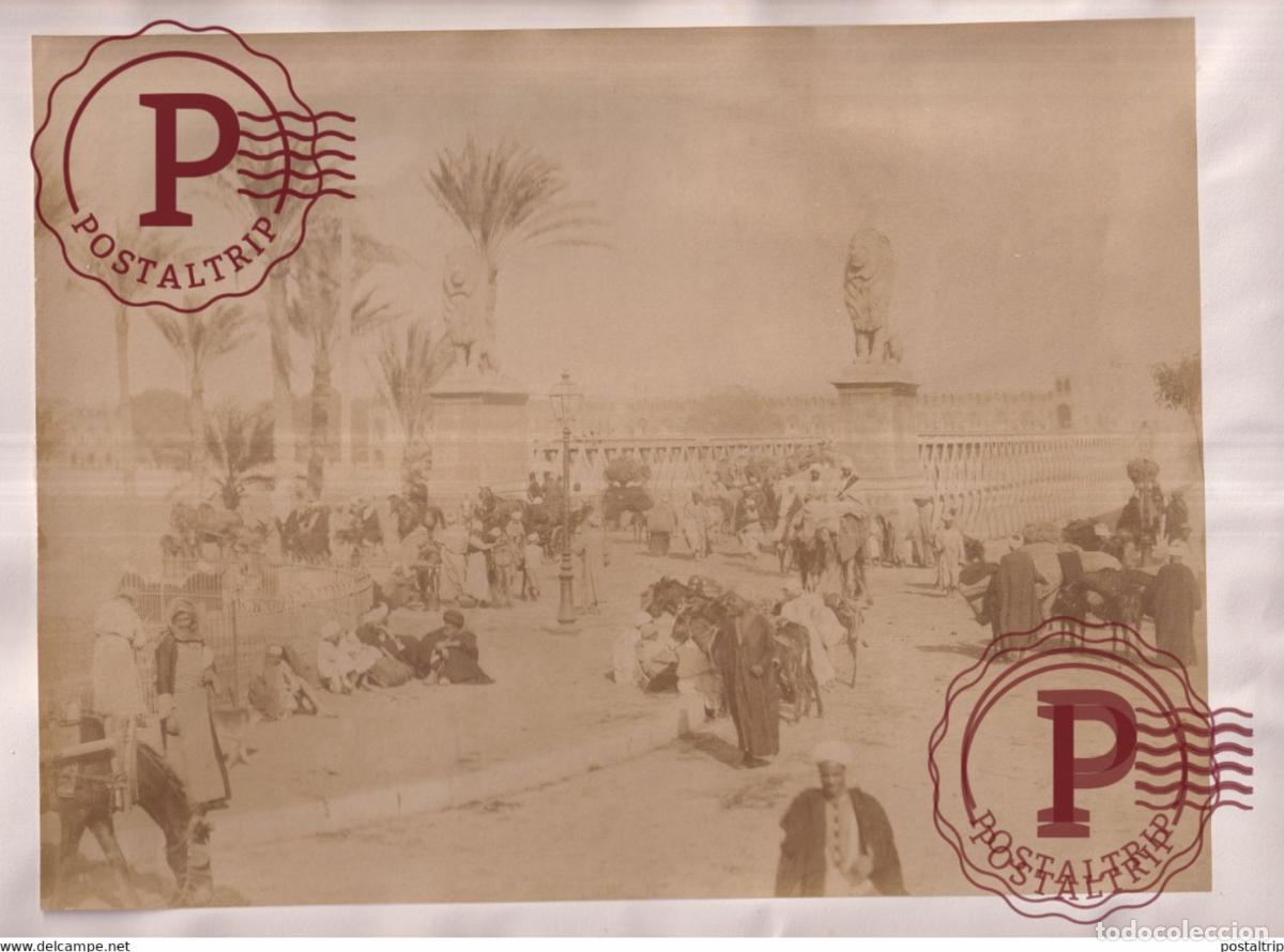 Fotograf&iacute;a antigua: 28 *22 CM EGYPTE EGIPTO EGYPT vintage albumen print PHOTOGRAPHIE