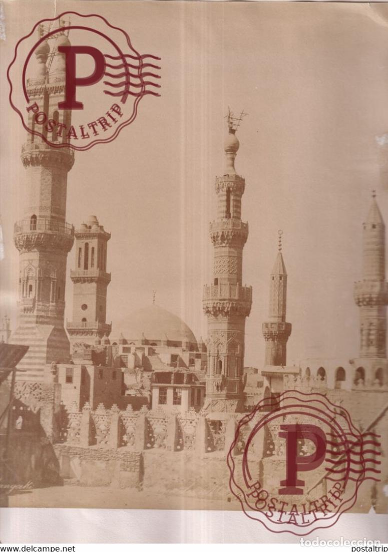 Fotograf&iacute;a antigua: MOSQUEE CANGAKI 28 *22 CM EGYPTE EGIPTO EGYPT vintage albumen print PHOTOGRAPHIE