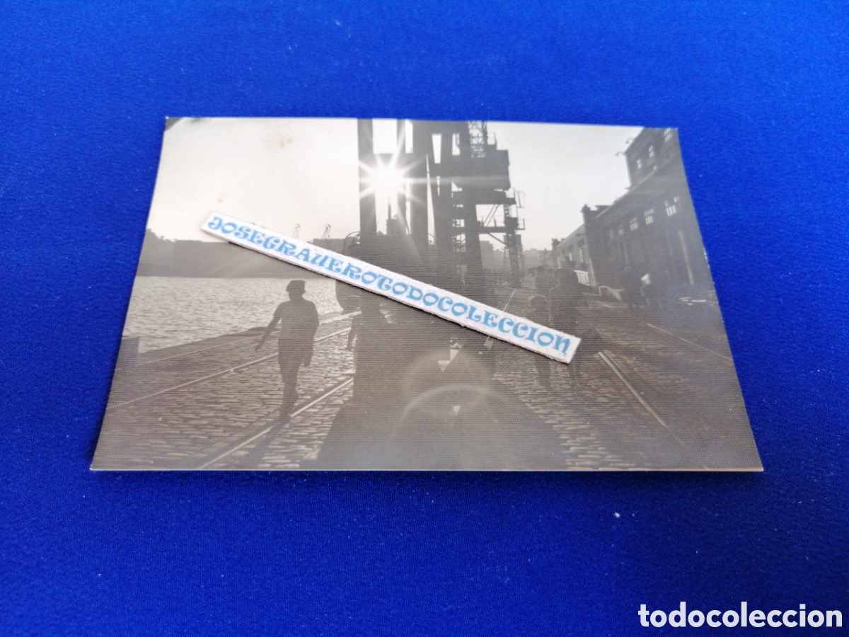 Fotograf&iacute;a antigua: PUERTO GR&Uacute;AS (ESPA&Ntilde;A) FOTOGRAF&Iacute;A ANTIGUA SIGLO PASADO