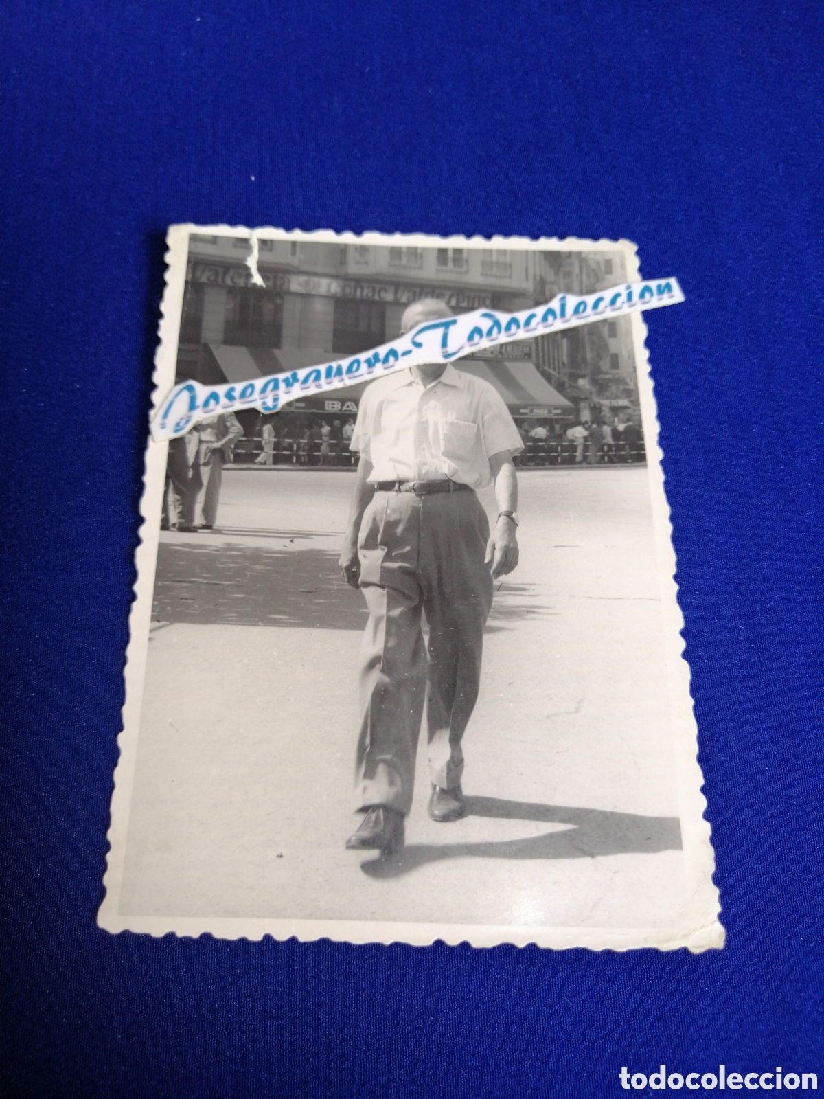 Fotograf&iacute;a antigua: VALENCIA MODELO POSANDO - CO&Ntilde;AC VALDESPINO PUBLICIDAD CARTEL A&Ntilde;O 1954 SELLO GARC&Iacute; CABALLERO
