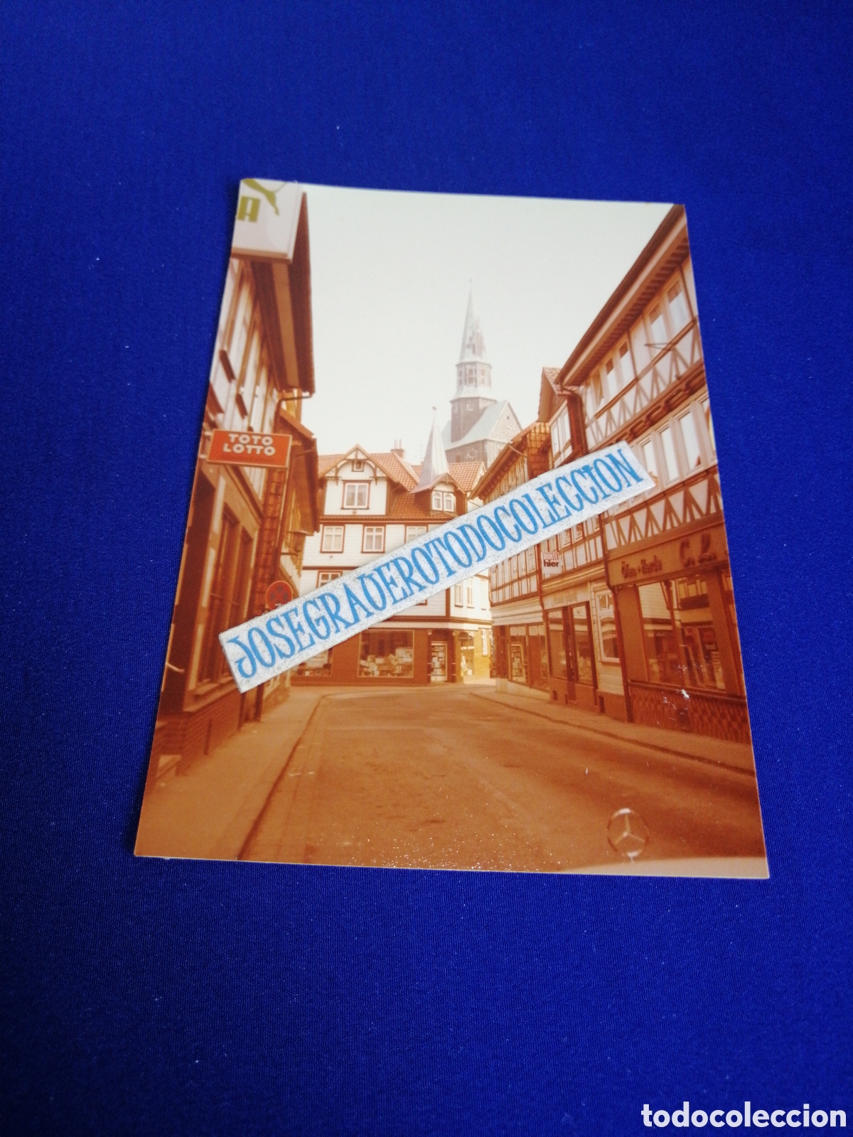 Fotograf&iacute;a antigua: OSTERODE AM HARZ - ALEMANIA BAJA SAJONIA - CARTEL TOTO LOTTO - GERMANY FOTOGRAF&Iacute;A ANTIGUA