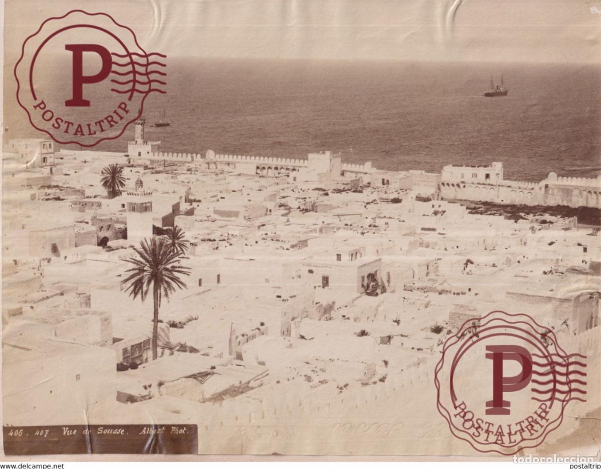 Fotografia antiga: TUNEZ TUNISIE VUE DE SOUSSE PHOTO ALBERT 26 X 20 CM AFRIQUE FOTOGRAFIA ANTIGUA