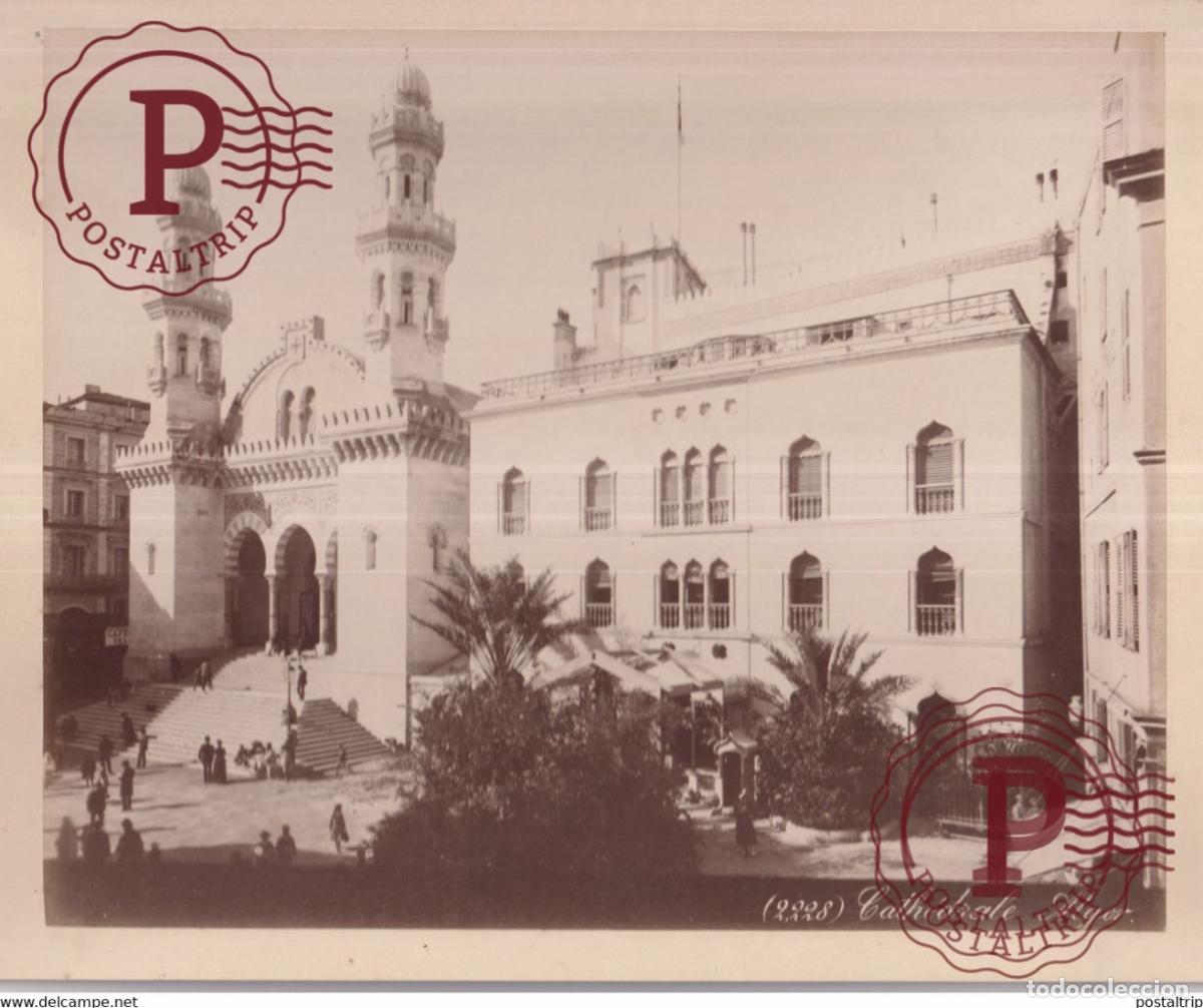 Fotografia antiga: ARGELIA CATEDRAL CATHEDRALE ALGER 26 X 21 CM ALGERIA ALGERIE AFRICA