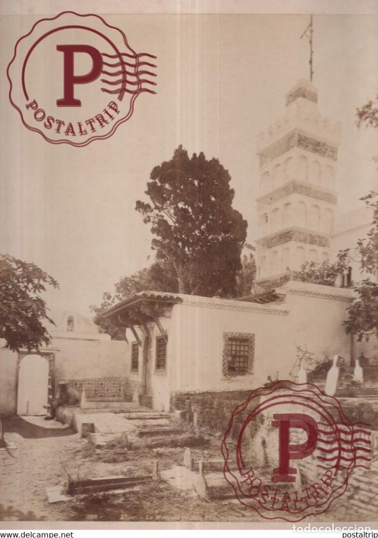 Fotografia antiga: ARGELIA ALGERIE ALGERIA MEZQUITA MOSQUEE SIDI ABD-ER-RHAMAN el Tcalbi ND PHOTO 33 X 27 CM