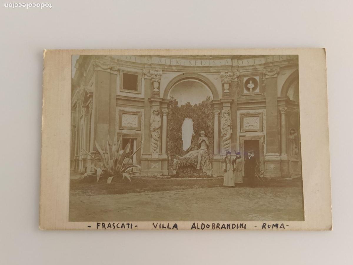 Fotograf&iacute;a antigua: FRASCATI - VILLA ALDOBRANDINI - ROMA - ALBUMINA - FOTOGRAFIA ANTIGUA -(116.384)