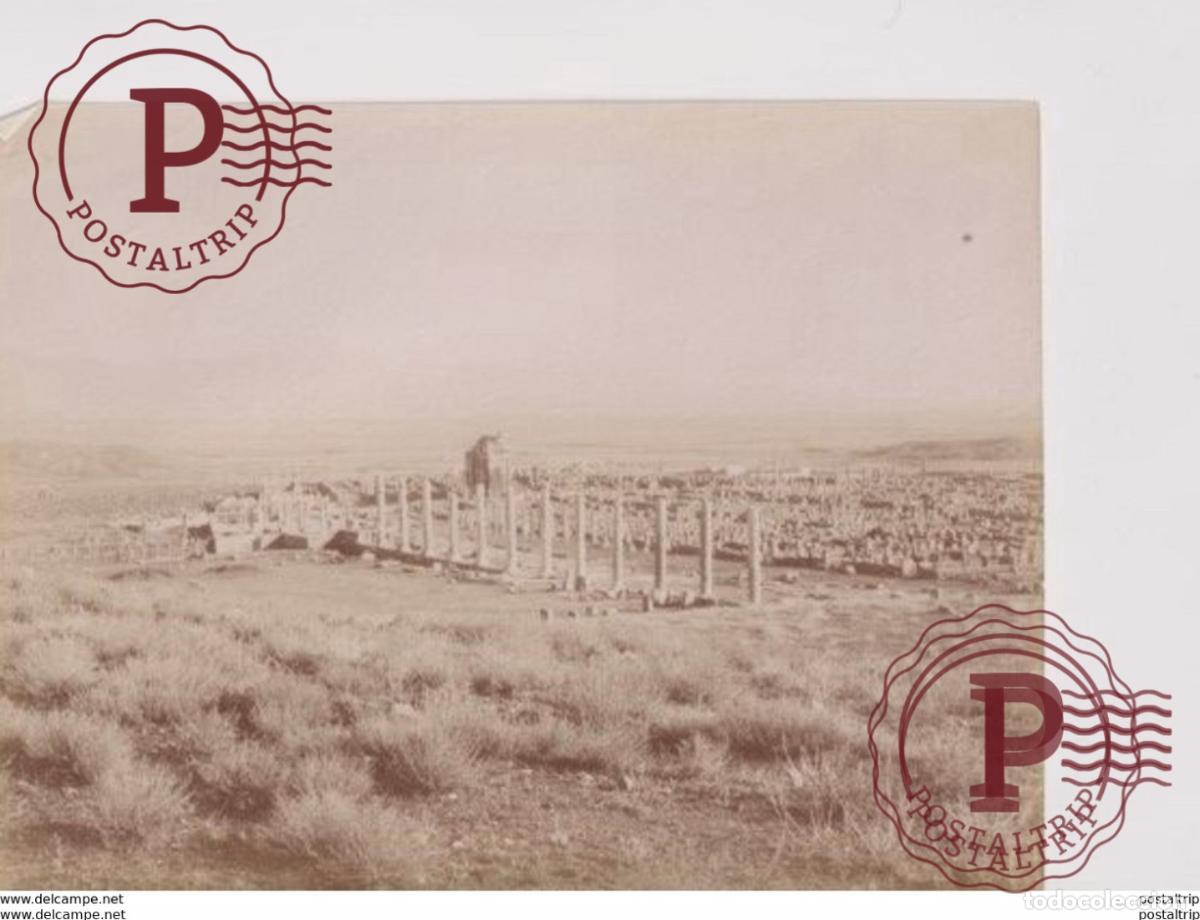 Fotograf&iacute;a antigua: 25 *19CM Alg&eacute;rie Batna TIMGAD - Ruines Romaines Le CAPITOLE Tirage albumin&eacute; Ancienne PHOTOGRAPHIE