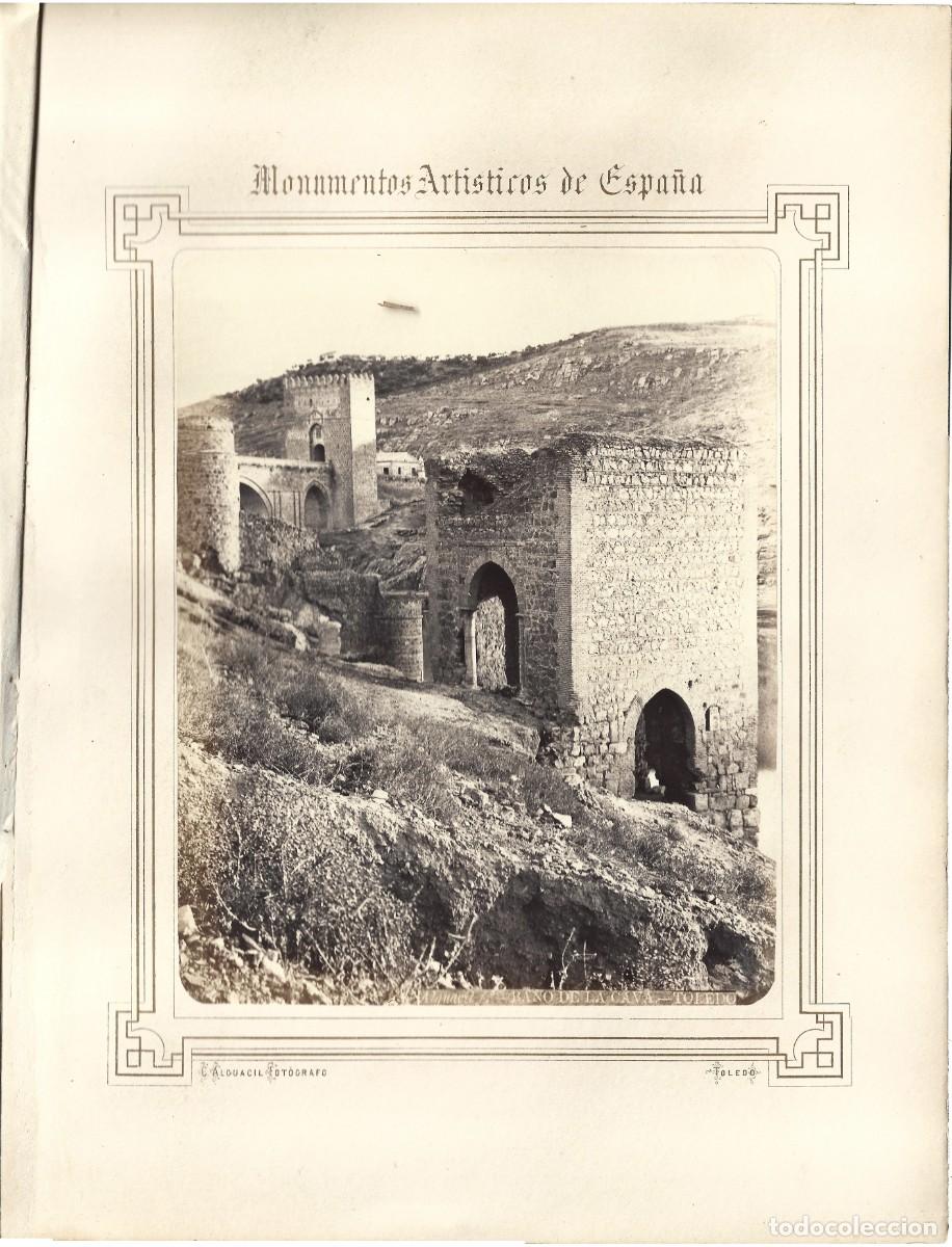 Fotograf&iacute;a antigua: 1870's fotograf&iacute;a alb&uacute;mina Casiano Alguacil Bano de la Cava Toledo MONUMENTOS ART&Iacute;STICOS ESPA&Ntilde;A