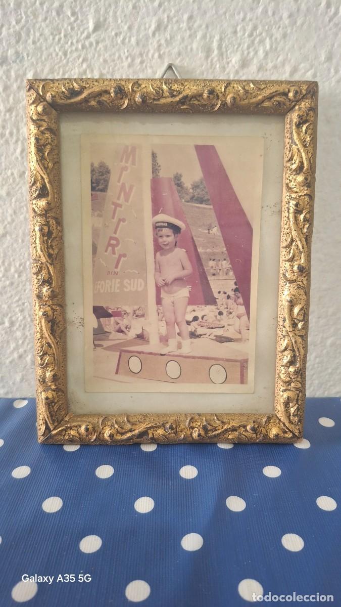 Fotograf&iacute;a antigua: Fotograf&iacute;a ni&ntilde;o vacaciones en la playa Eforie Sud Mar Negro,Constanza (Romania) a&ntilde;os 79-80