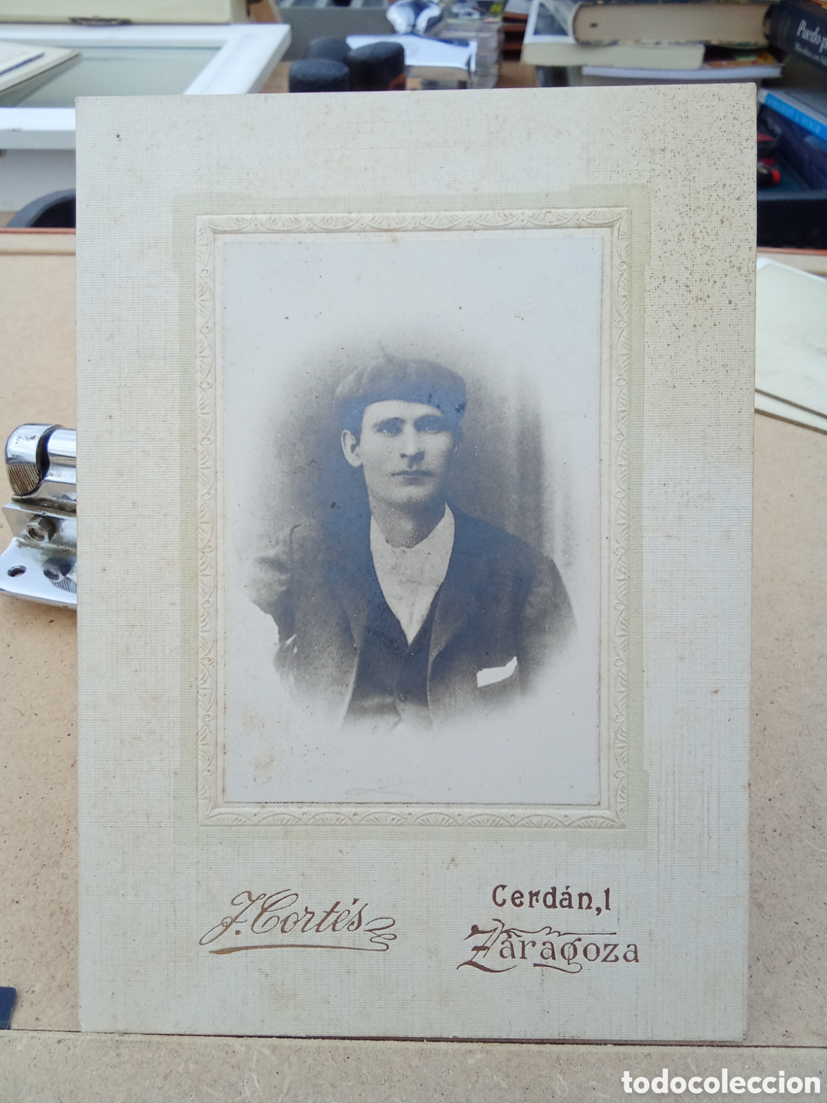 Fotograf&iacute;a antigua: Justo Cortes - Fotograf&iacute;as alb&uacute;mina - Cerdan 1 Zaragoza