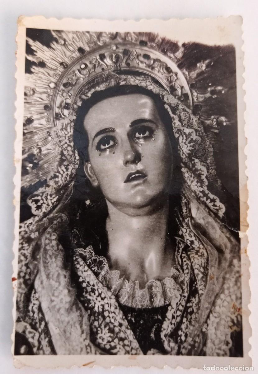 Fotograf&iacute;a antigua: ANTIGUA FOTO VIRGEN DE LOS DOLORES CARTAGENA - FOTO SAEZ