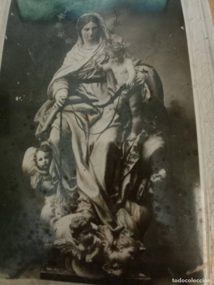 Fotograf&iacute;a antigua: ANTIGUO MARCO MESA NUESTRA SE&Ntilde;ORA DE LA CONSOLACI&Oacute;N Y CORREA PATRONA ORDEN DE SAN AGUST&Iacute;N