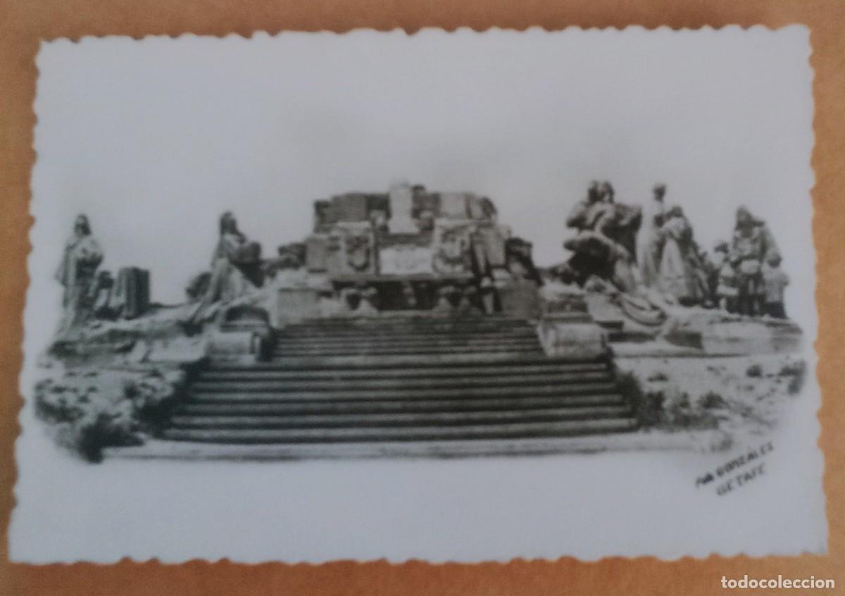 Fotograf&iacute;a antigua: ANTIGUO MONUMENTO AL SAGRADO CORAZON DE JESUS EN EL CERRO DE LOS ANGELES - GETAFE