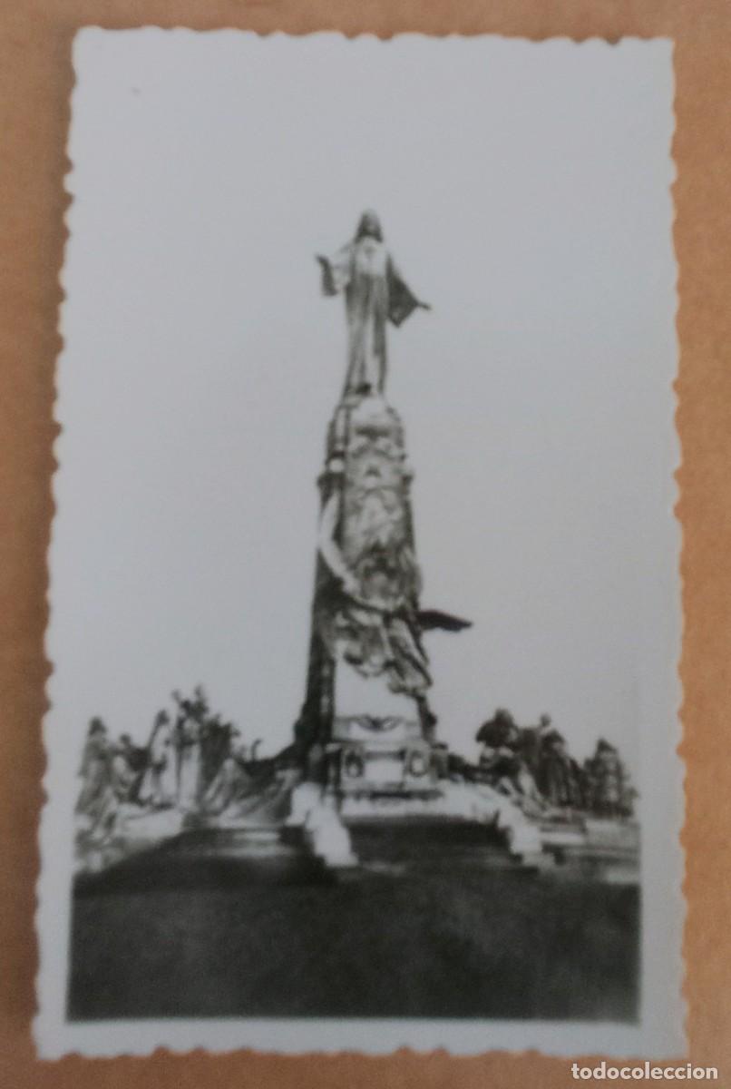 Fotograf&iacute;a antigua: ANTIGUO MONUMENTO AL SAGRADO CORAZON DE JESUS EN EL CERRO DE LOS ANGELES - GETAFE