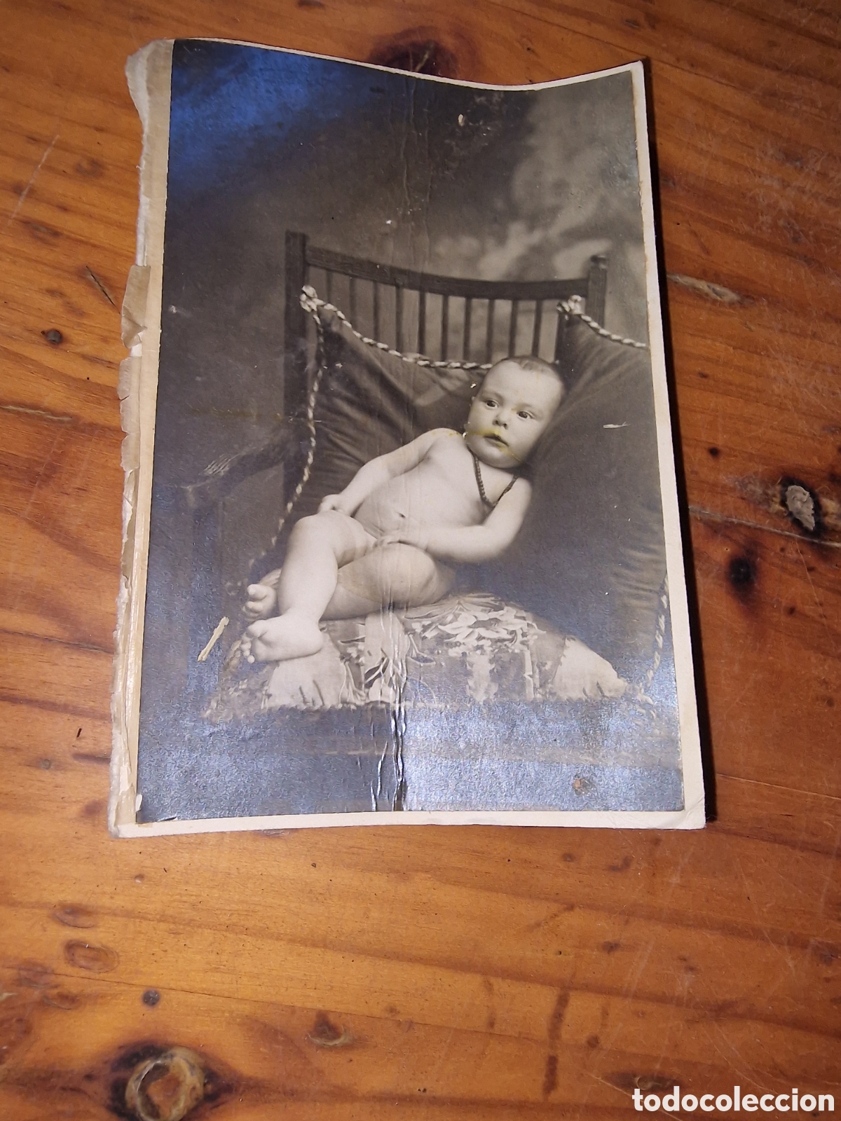 Fotograf&iacute;a antigua: Antigua foto de un ni&ntilde;o del a&ntilde;o 1917,ideal coleccionista