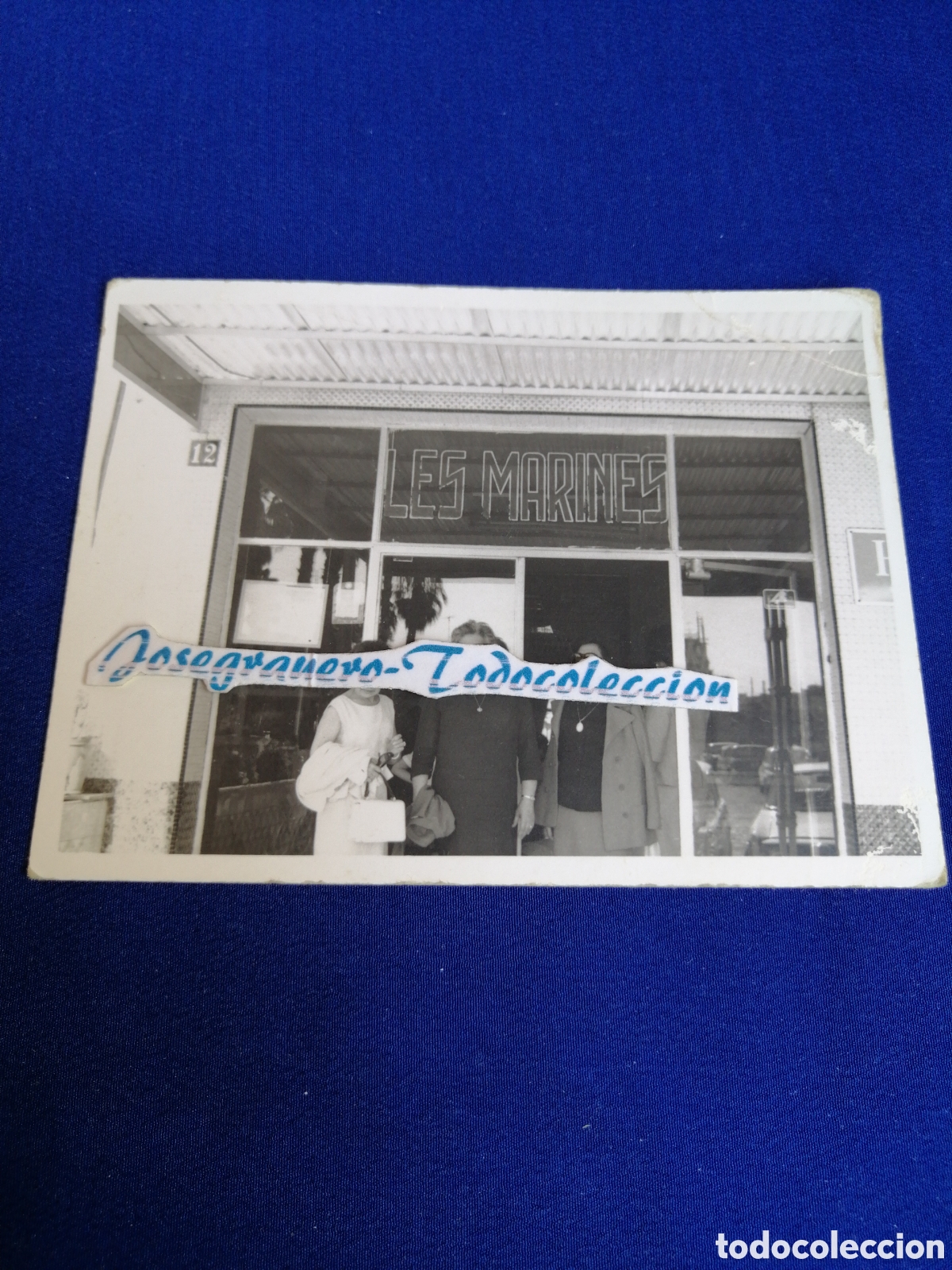 Fotograf&iacute;a antigua: RESTAURANTE LES MARINES FOTOGRAF&Iacute;A ANTIGUA SIGLO PASADO
