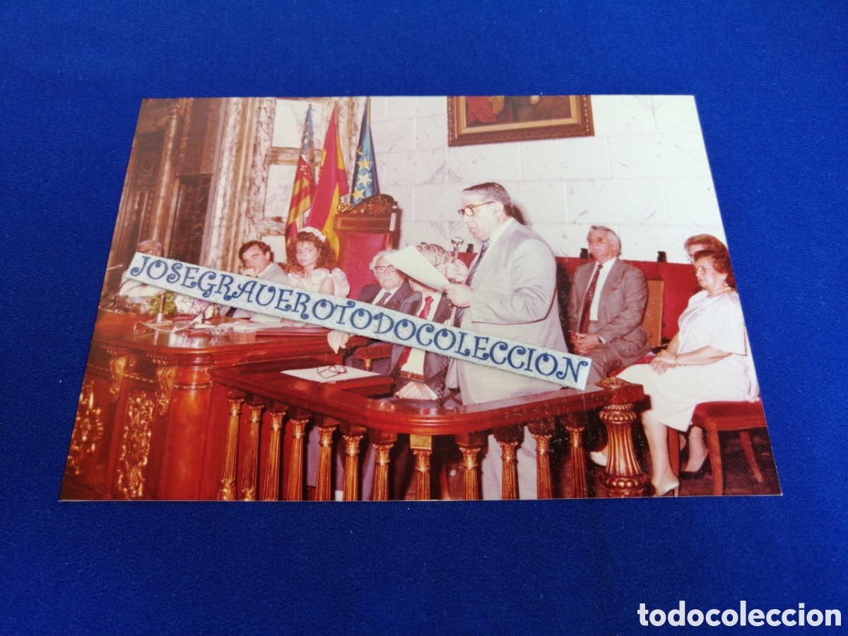 Fotograf&iacute;a antigua: LO RAT PENAT - REINA DE LA POES&Iacute;A 1989 SARA ANGEL PRESIDENTE PERE DELMONTE I HURTADO FOTOGRAF&Iacute;A