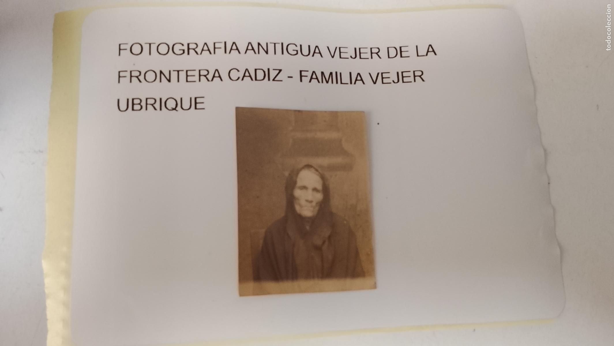 Fotograf&iacute;a antigua: FOTOGRAFIA ANTIGUA VEJER DE LA FRONTERA CADIZ - FAMILIA VEJER UBRIQUE -