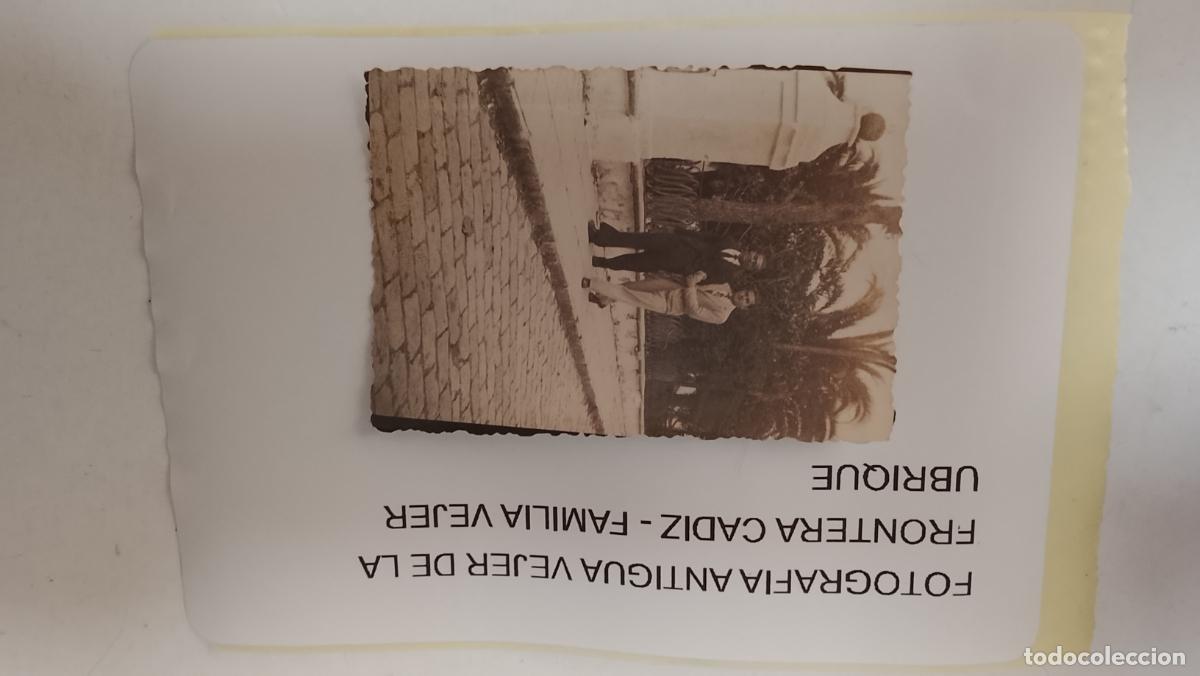 Fotograf&iacute;a antigua: FOTOGRAFIA ANTIGUA VEJER DE LA FRONTERA CADIZ - FAMILIA VEJER UBRIQUE - SE&Ntilde;ORES PASEANDO