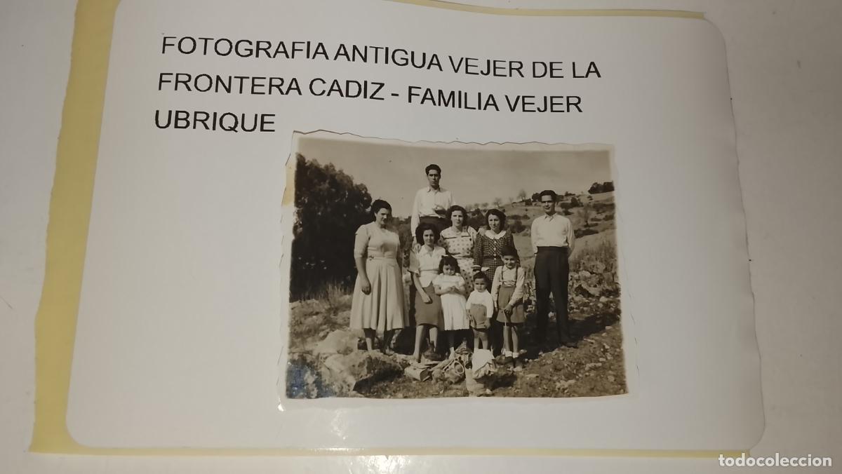 Fotograf&iacute;a antigua: FOTOGRAFIA ANTIGUA VEJER DE LA FRONTERA CADIZ - FAMILIA VEJER UBRIQUE - FAMILA EN EL CAMPO