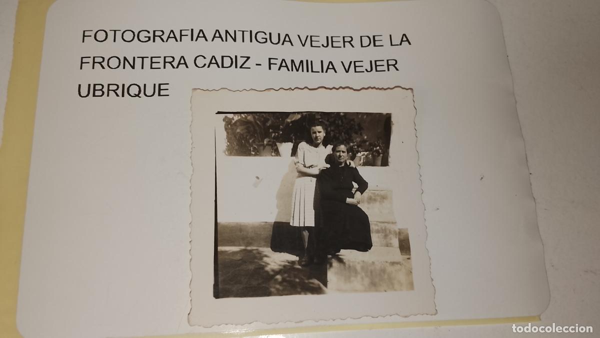 Fotograf&iacute;a antigua: FOTOGRAFIA ANTIGUA VEJER DE LA FRONTERA CADIZ - FAMILIA VEJER UBRIQUE - POSANDO