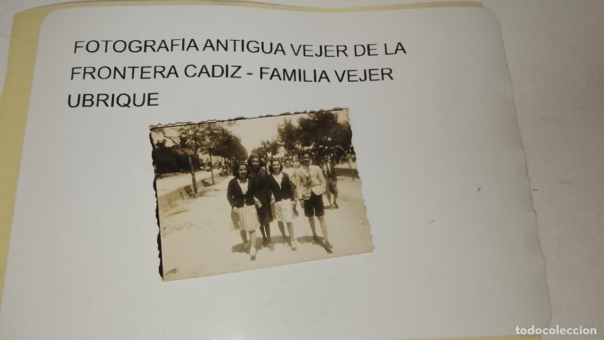 Fotograf&iacute;a antigua: FOTOGRAFIA ANTIGUA VEJER DE LA FRONTERA CADIZ - FAMILIA VEJER UBRIQUE - DE PASEO