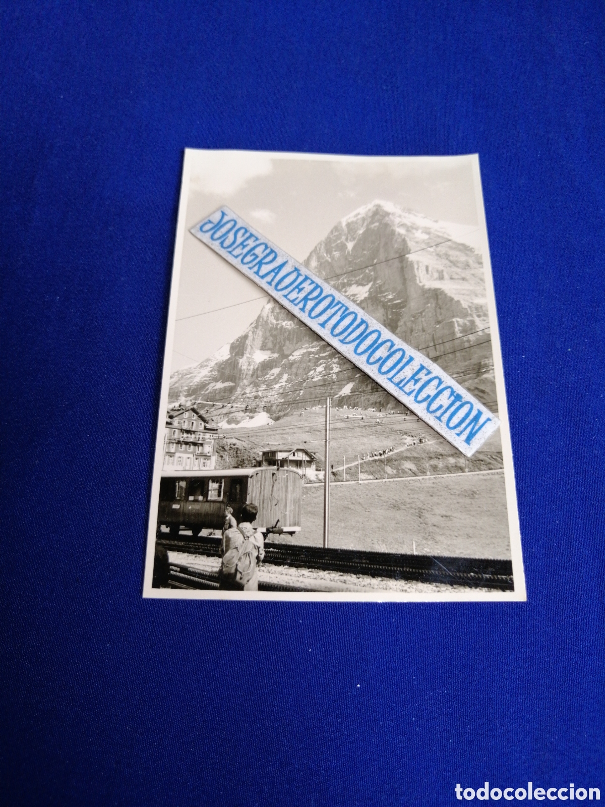Fotograf&iacute;a antigua: SUIZA (KLEINE SCHEIDEGG) PUERTO DE MONTA&Ntilde;A FOTOGRAF&Iacute;A ANTIGUA SIGLO PASADO